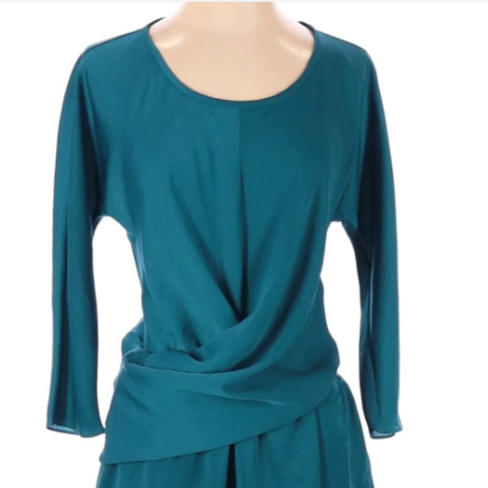 Carven teal dress